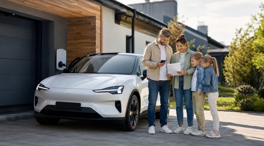 Zu sehen ist das Beitragsbild 1 zum Thema: E-Auto Förderung 2026