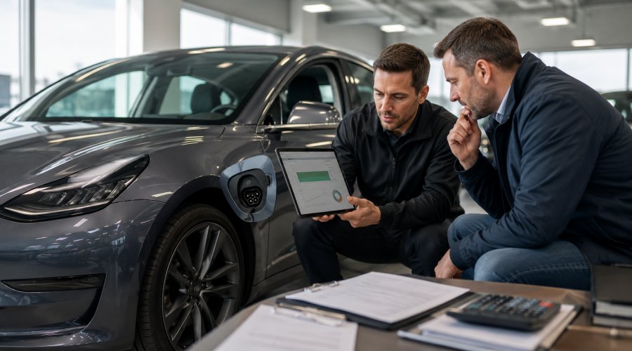 Zu sehen ist das Beitragsbild 1 zum Thema: Gebrauchtes Elektroauto kaufen