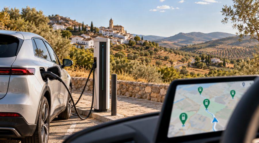 Zu sehen ist das Beitragsbild 1 zum Thema: E-Auto in Spanien laden